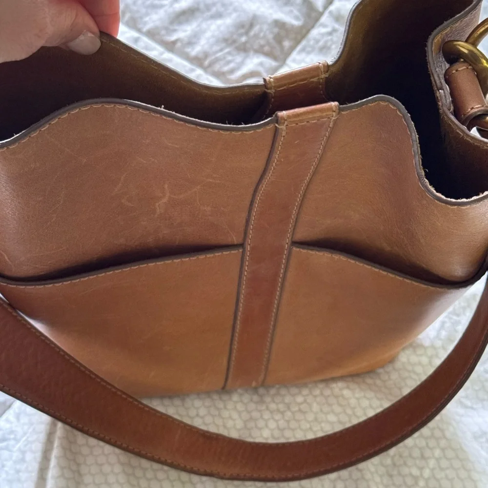 Frye Tan Leather Shoulder Bag - Picture 7 of 8